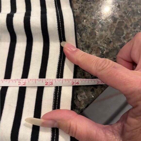 J. Crew Black and White Short Sleeve Tee - Picture 6 of 6